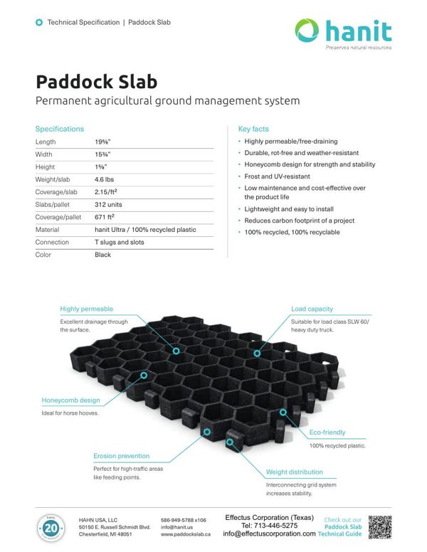 Paddock Slabs technical brochure cover